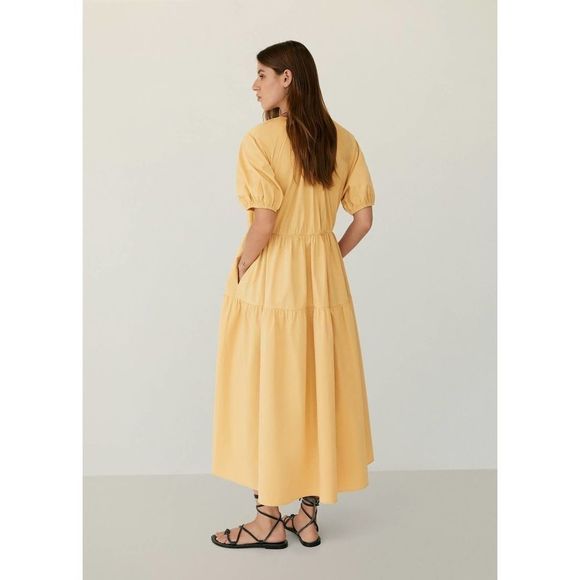 Mango Poplin Voluminous Dress Pockets New - Picture 4 of 9